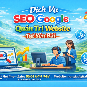 Dịch Vụ SEO Google, Quản Trị Chăm S&oacute;c Website Tại Y&ecirc;n B&aacute;i| Trần Gia Digital - 0378726309 