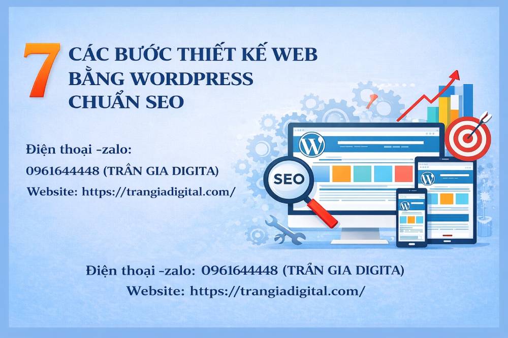 7 Các Bước Thiết Kế Web Bằng WordPress Chuẩn SEO 