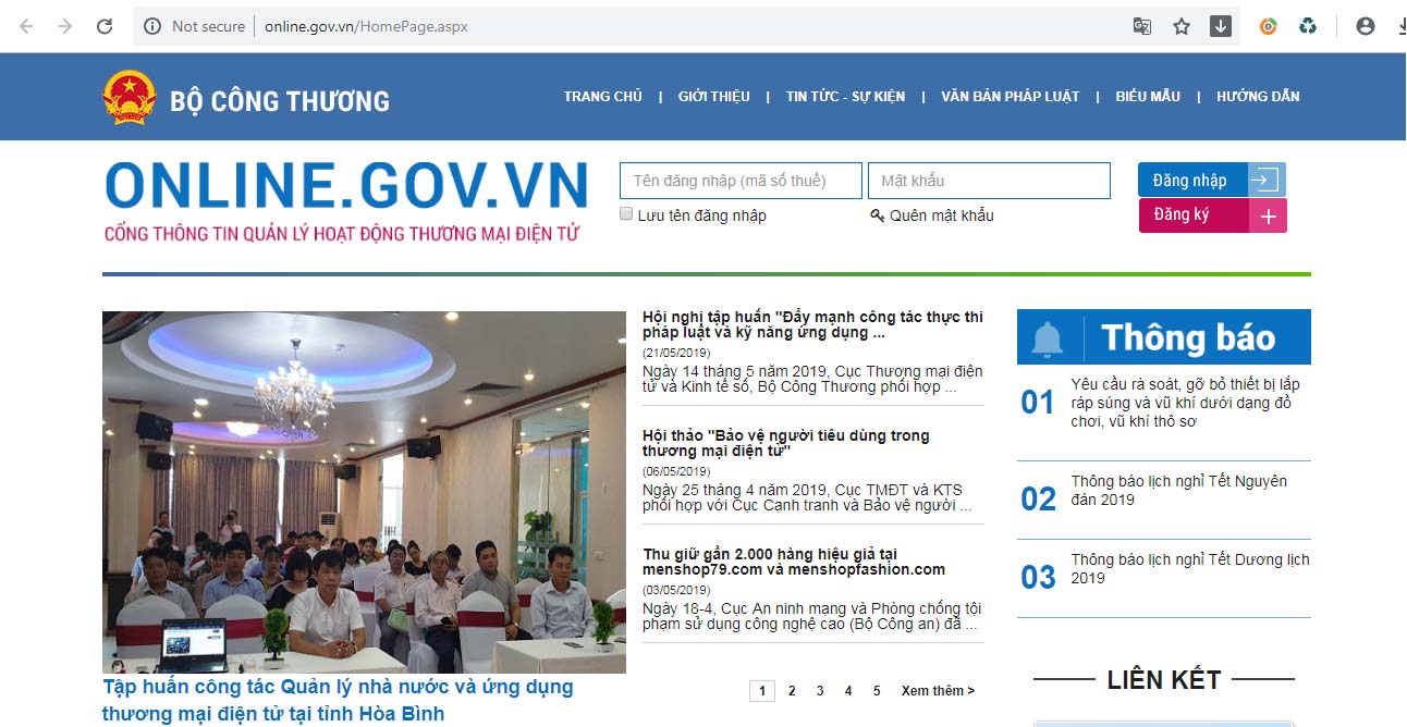 Cách khai báo website với nhà nước