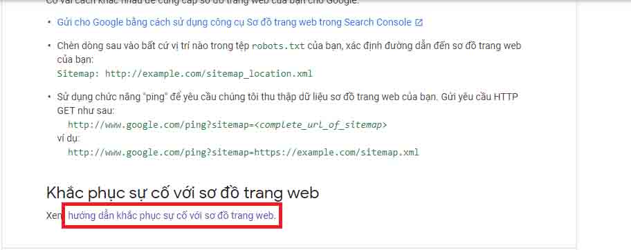 Cách khai bao website với google