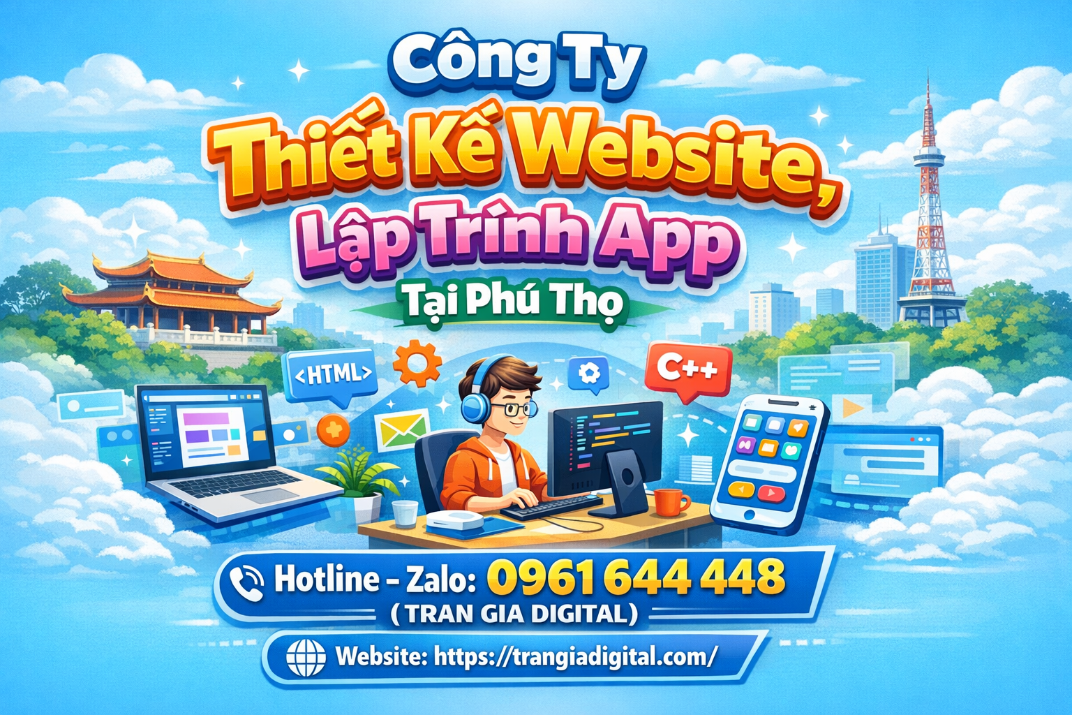 Công ty Thiết Kế Website, Lập Trình App Tại Phú Thọ