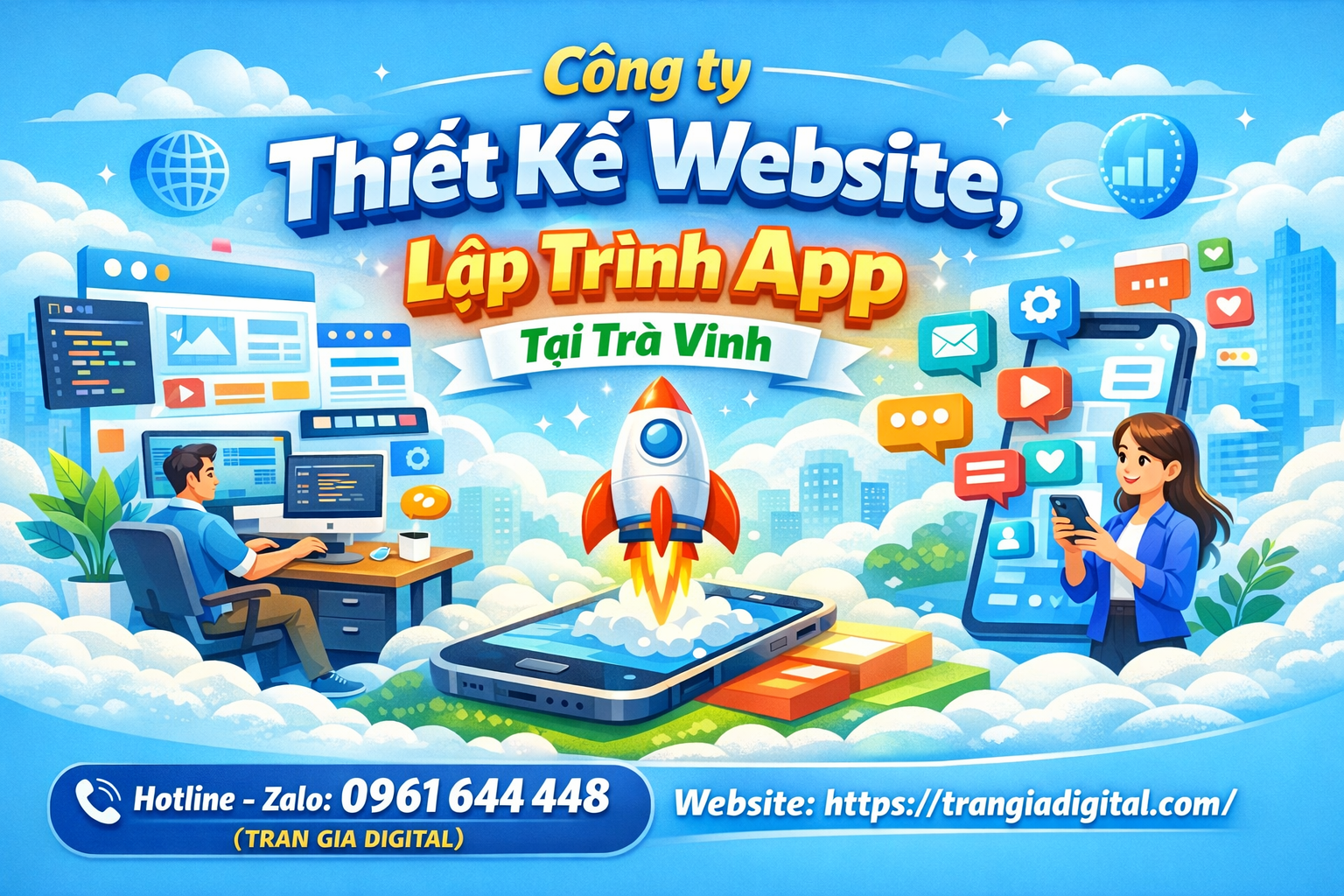 Công ty Thiết Kế Website, Lập Trình App Tại Trà Vinh 