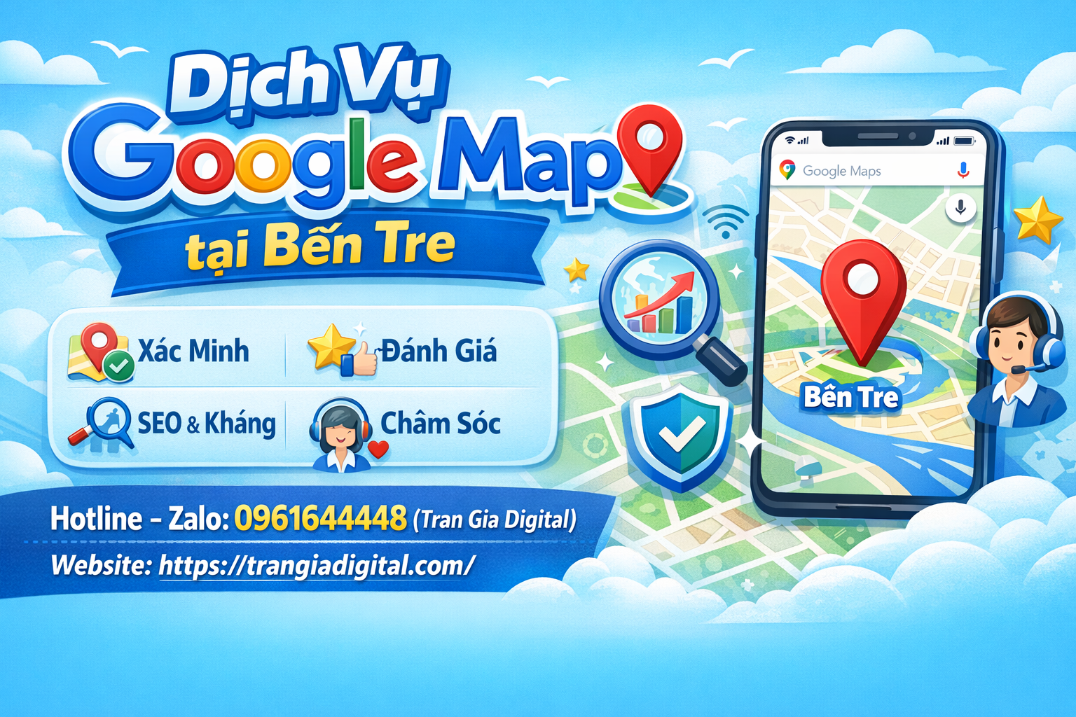 Dịch vụ Google Map tại Bến Tre