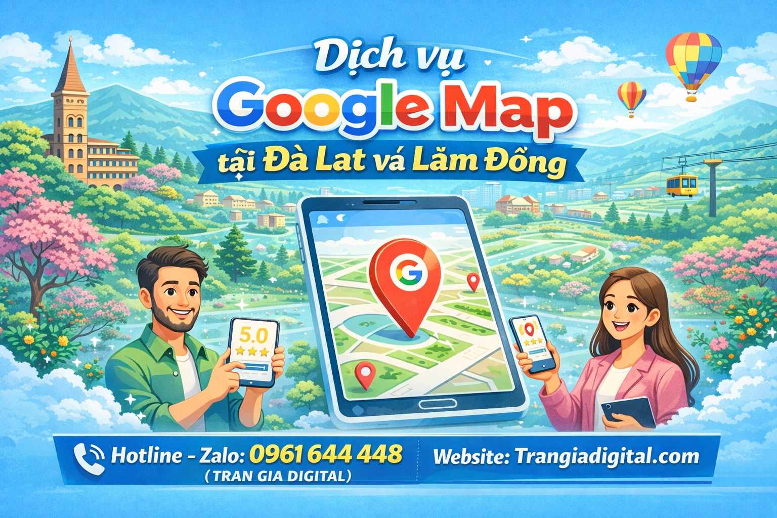Dịch vụ Google Map tại Đà Lạt và Lâm Đồng