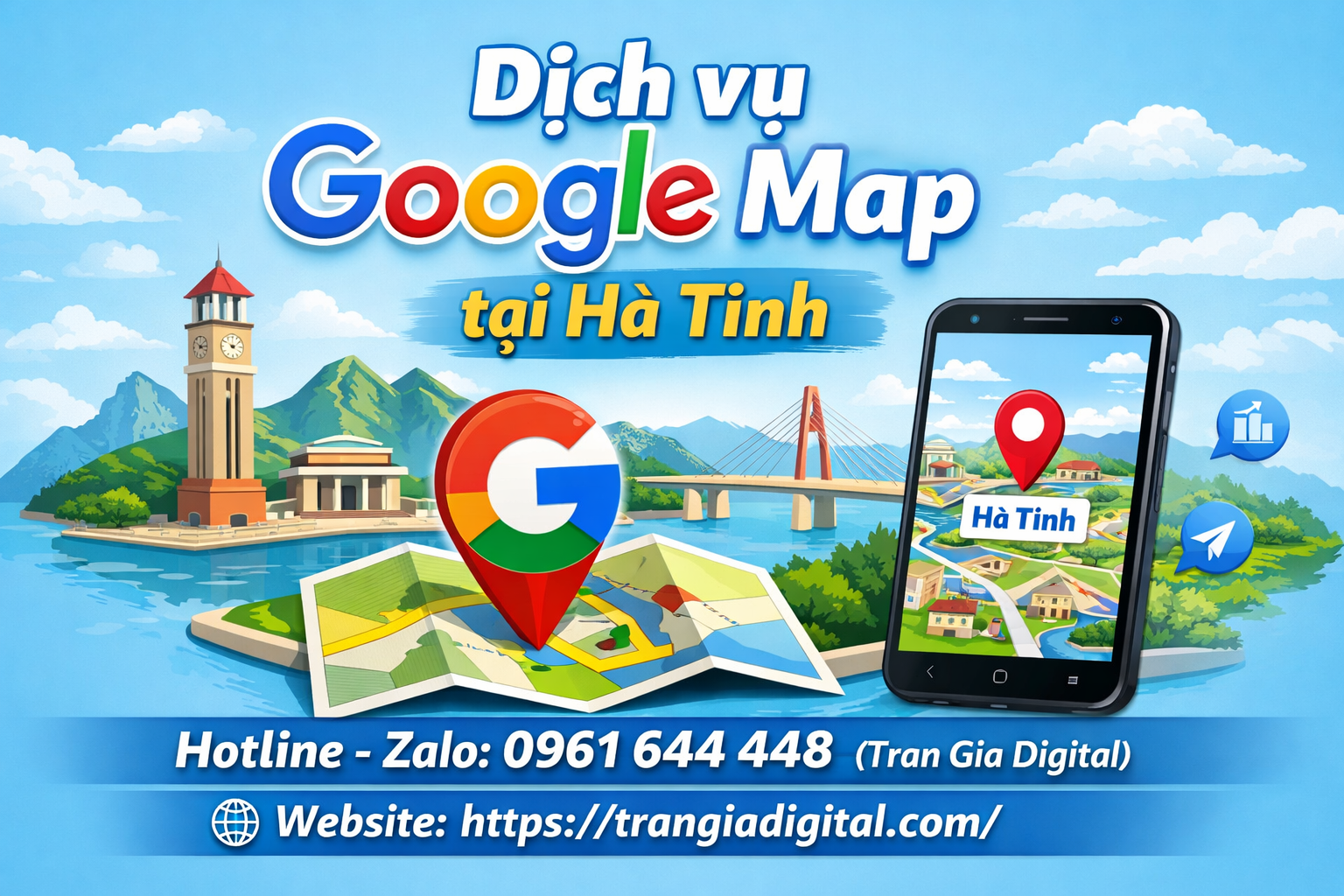 Dịch vụ Google Map tại Hà Tĩnh