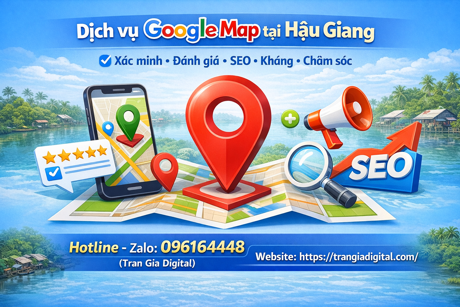 Dịch vụ Google Map tại Hậu Giang