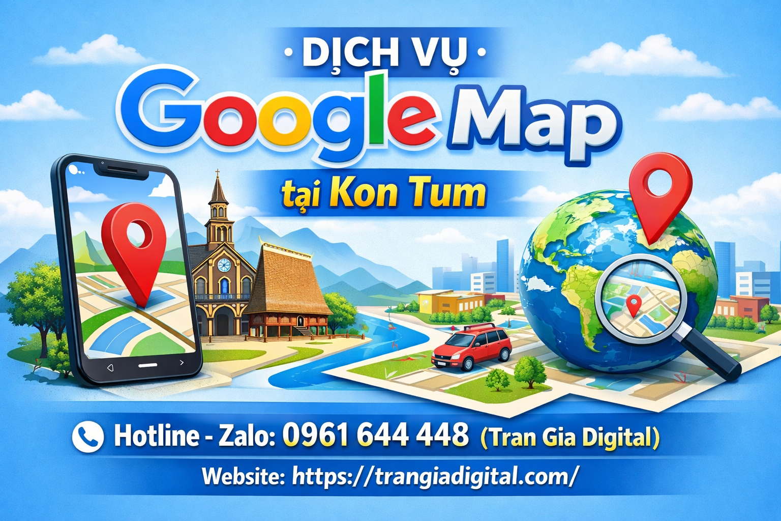 Dịch vụ Google Map tại Kon Tum