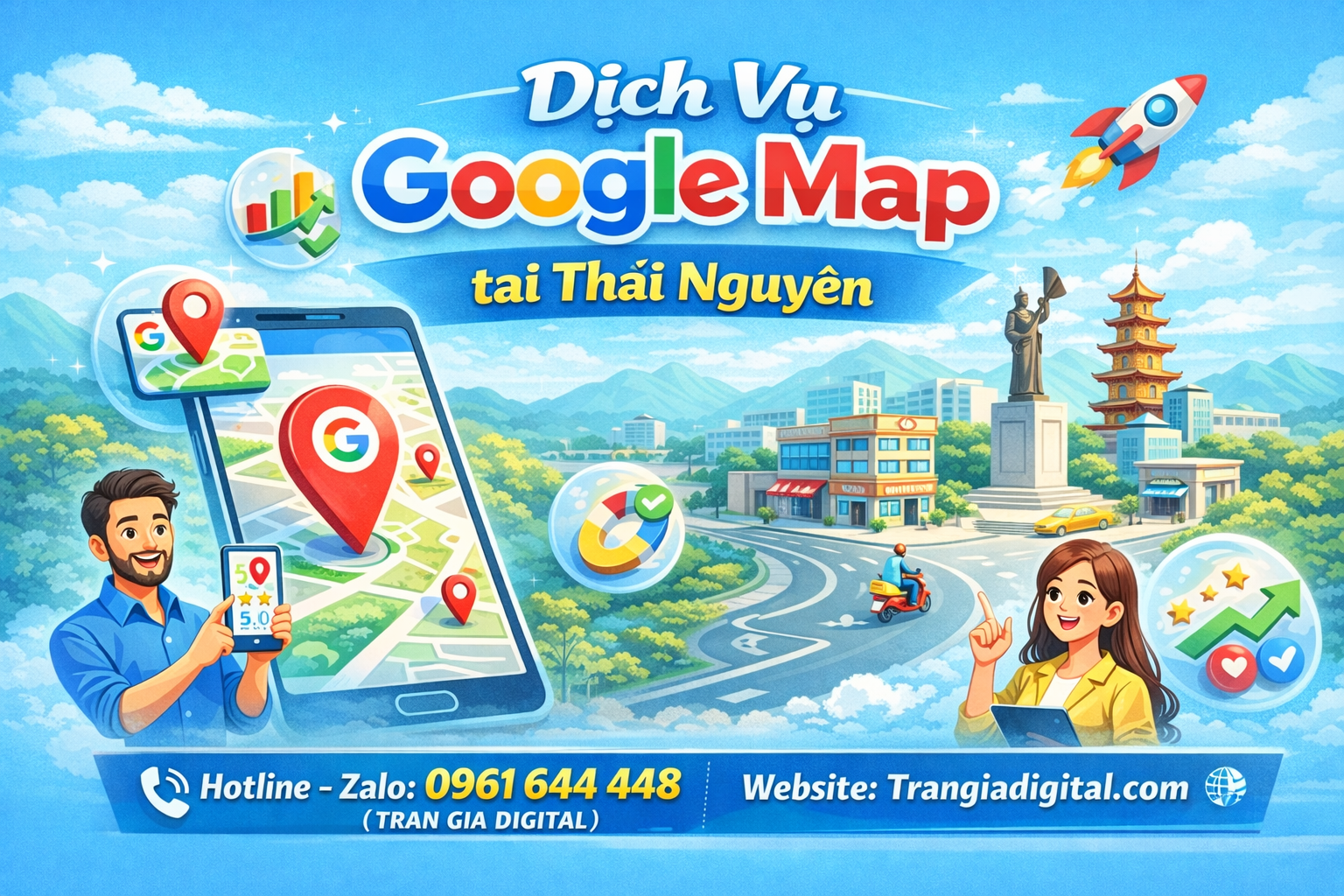 Dịch vụ Google Map tại Thái Nguyên