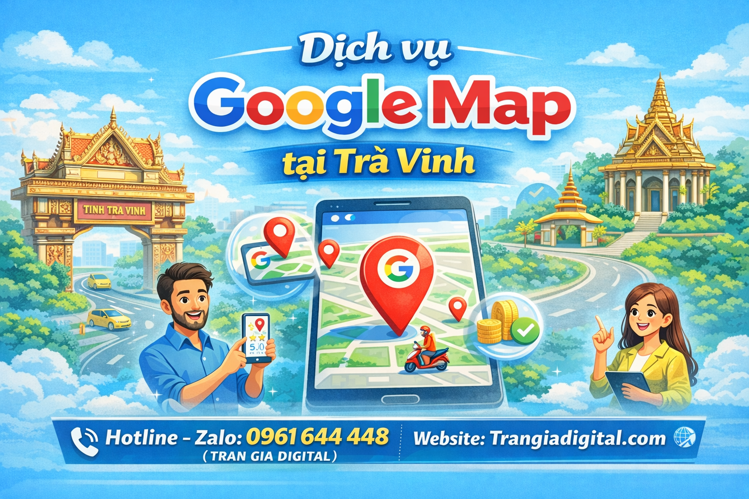 Dịch vụ Google Map tại Trà Vinh