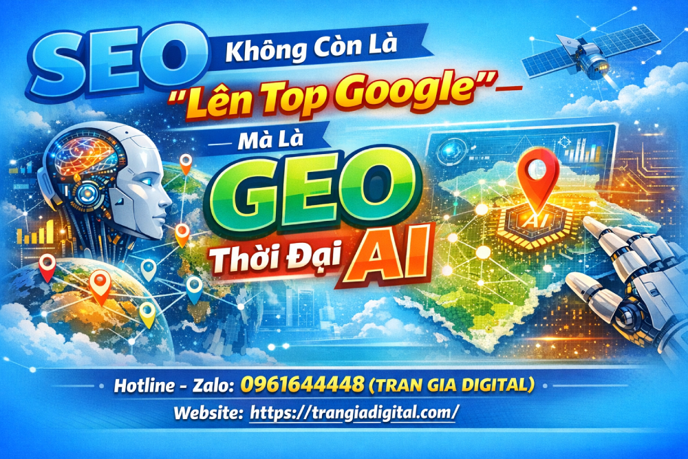 SEO Không Còn Là “Lên Top Google” – Mà Là GEO Thời Đại AI