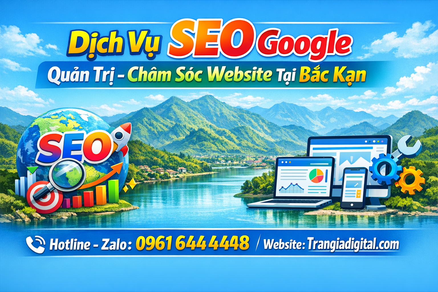 Dịch Vụ SEO Google, Quản Trị Chăm Sóc Website Tại Bắc Kạn