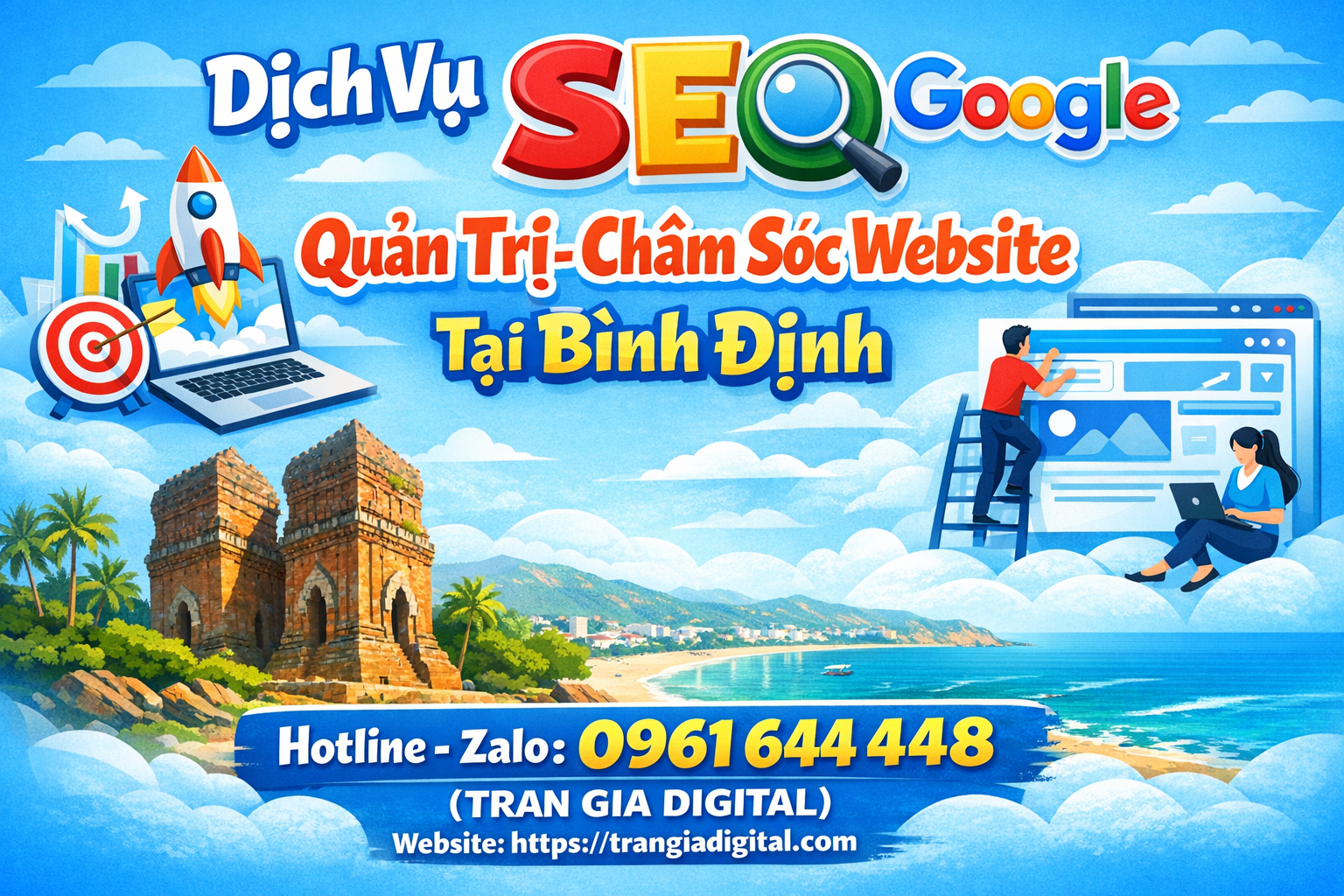Dịch Vụ SEO Google, Quản Trị Chăm Sóc Website Tại Bình Định