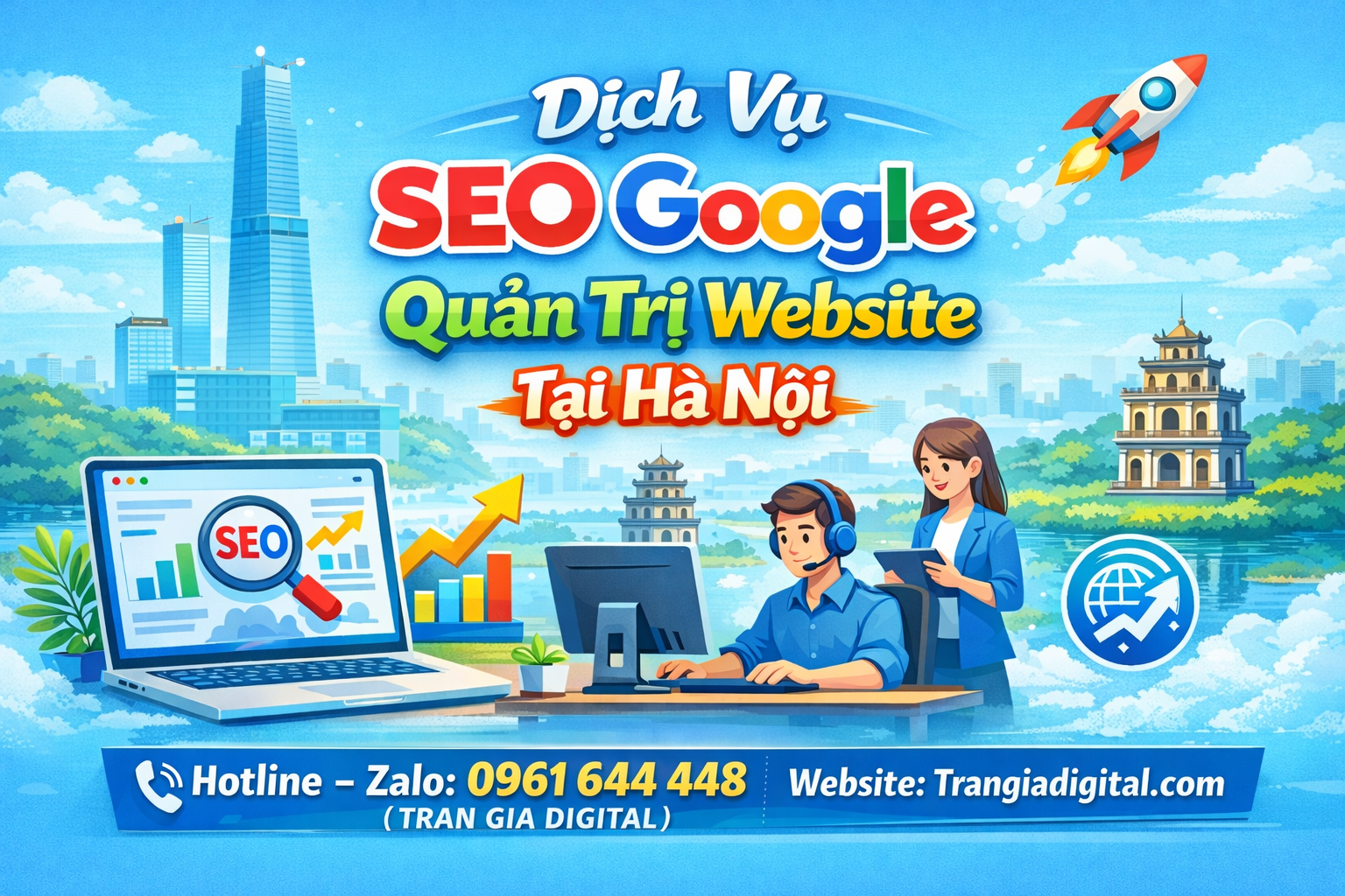 Dịch Vụ SEO Google, Quản Trị Chăm Sóc Website Tại Hà Nội