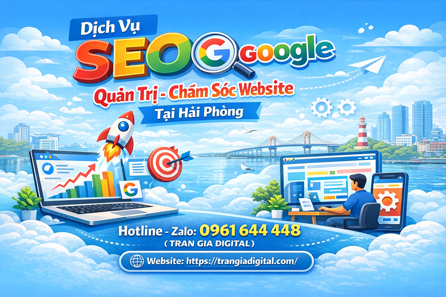 Dịch Vụ SEO Google, Quản Trị Chăm Sóc Website Tại Hải Phòng