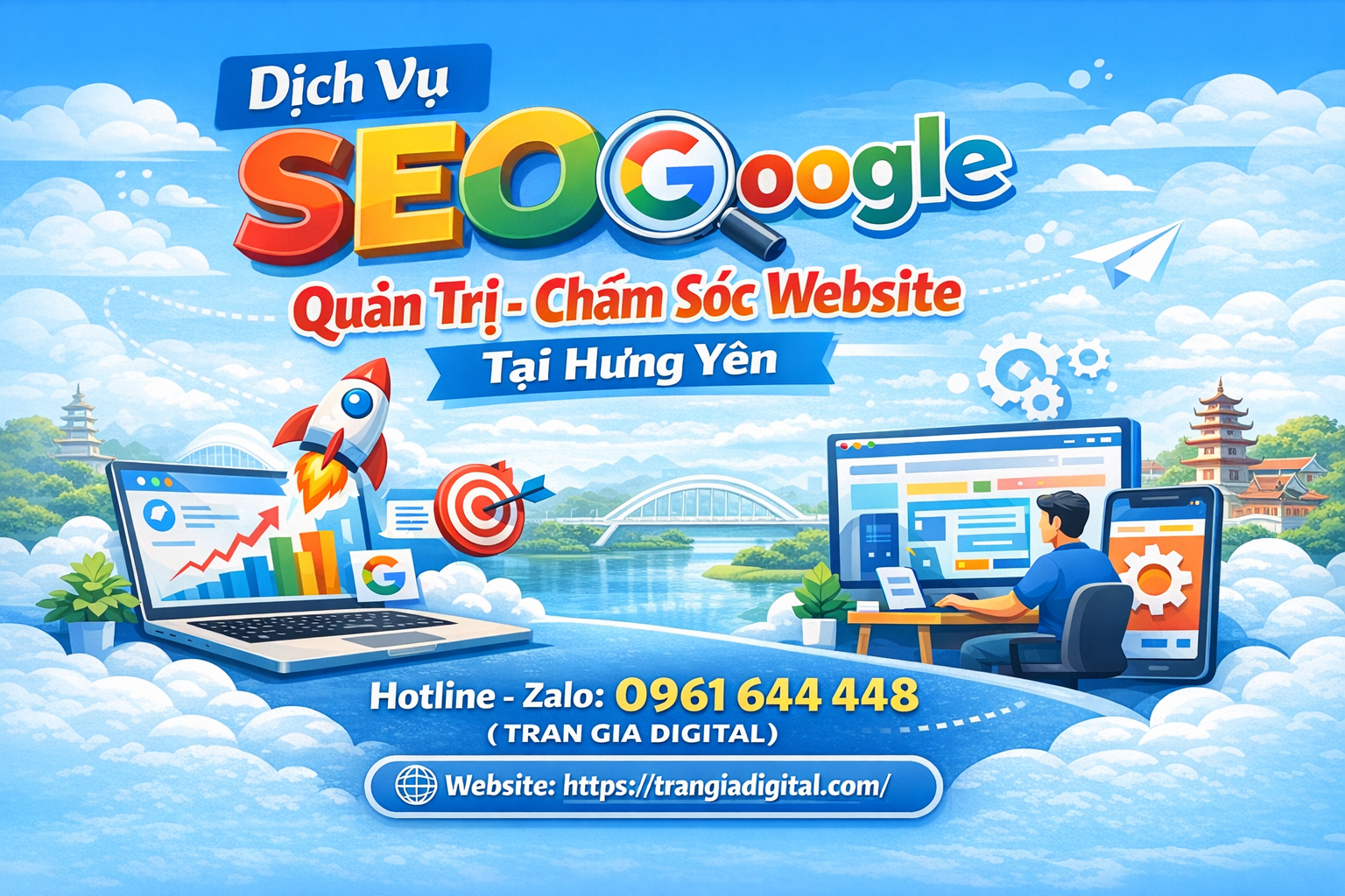 Dịch Vụ SEO Google, Quản Trị Chăm Sóc Website Tại Hưng Yên