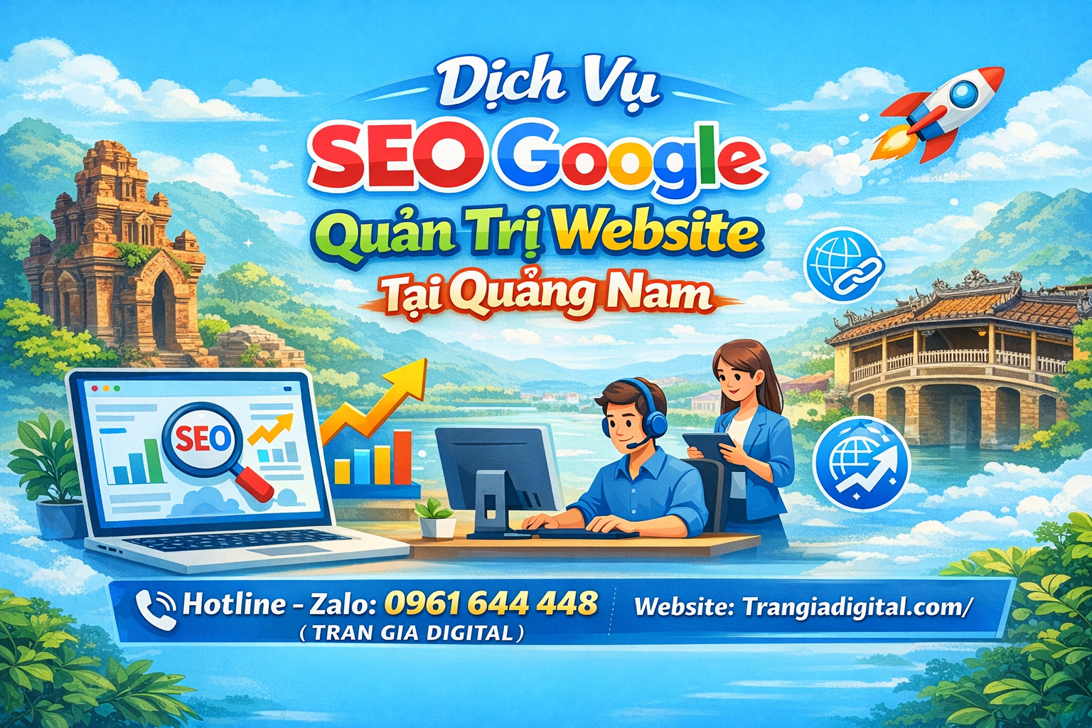 Dịch Vụ SEO Google, Quản Trị Chăm Sóc Website Tại Quảng Nam