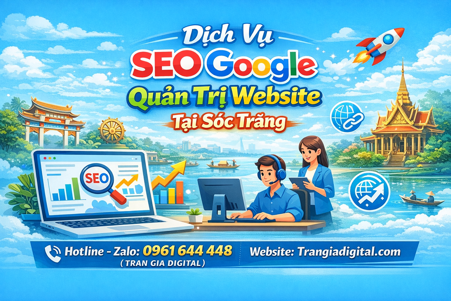 Dịch Vụ SEO Google, Quản Trị Chăm Sóc Website Tại Sóc Trăng