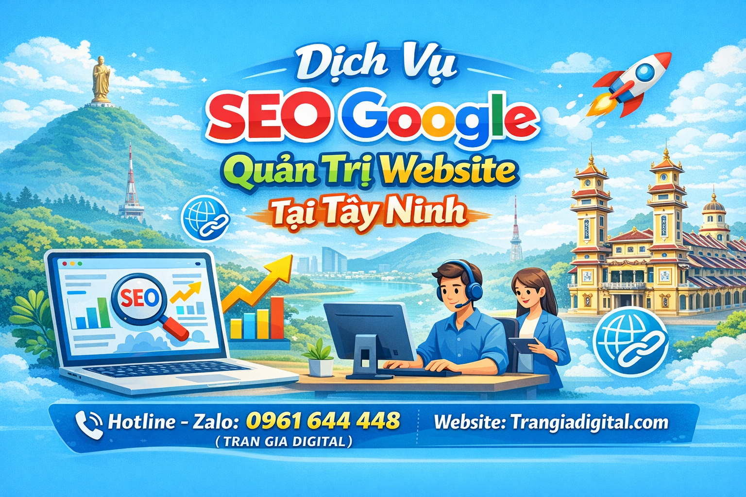 Dịch Vụ SEO Google, Quản Trị Chăm Sóc Website Tại Thái Bình