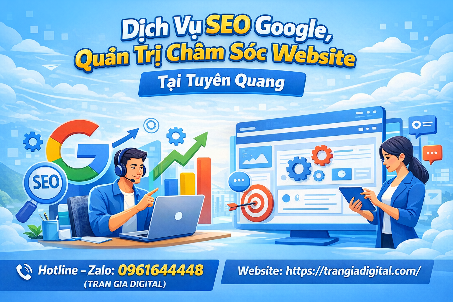 Dịch Vụ SEO Google, Quản Trị Chăm Sóc Website Tại Tuyên Quang