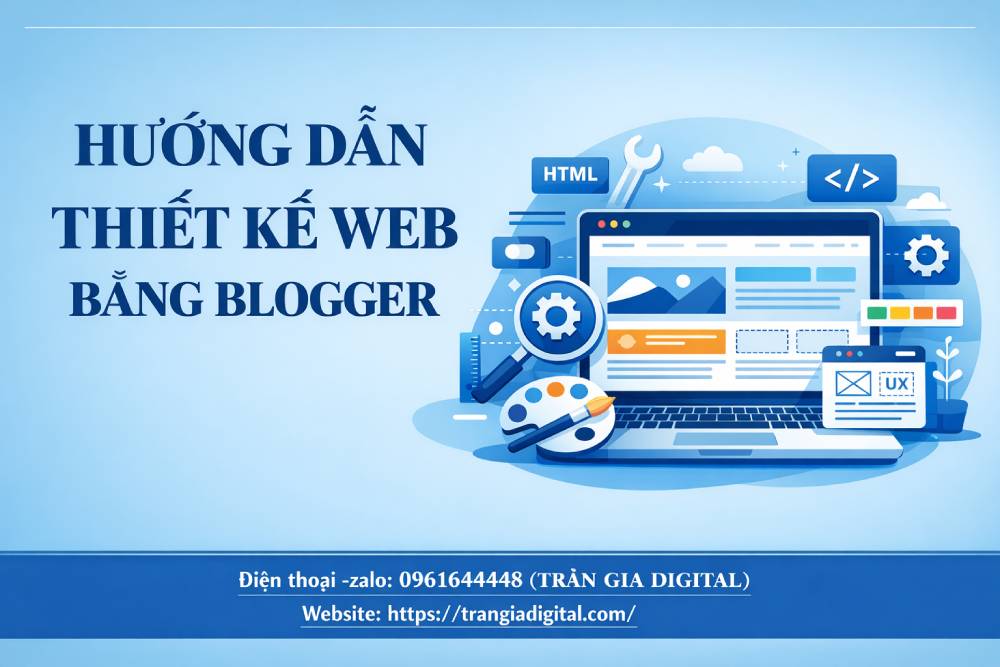 Hướng dẫn thiết kế web bằng blogger chuyên nghiệp, chuẩn SEO từ A-Z 