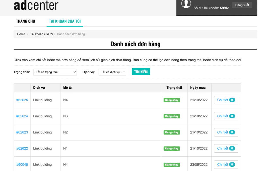 Cách xem báo cáo Textlink báo
