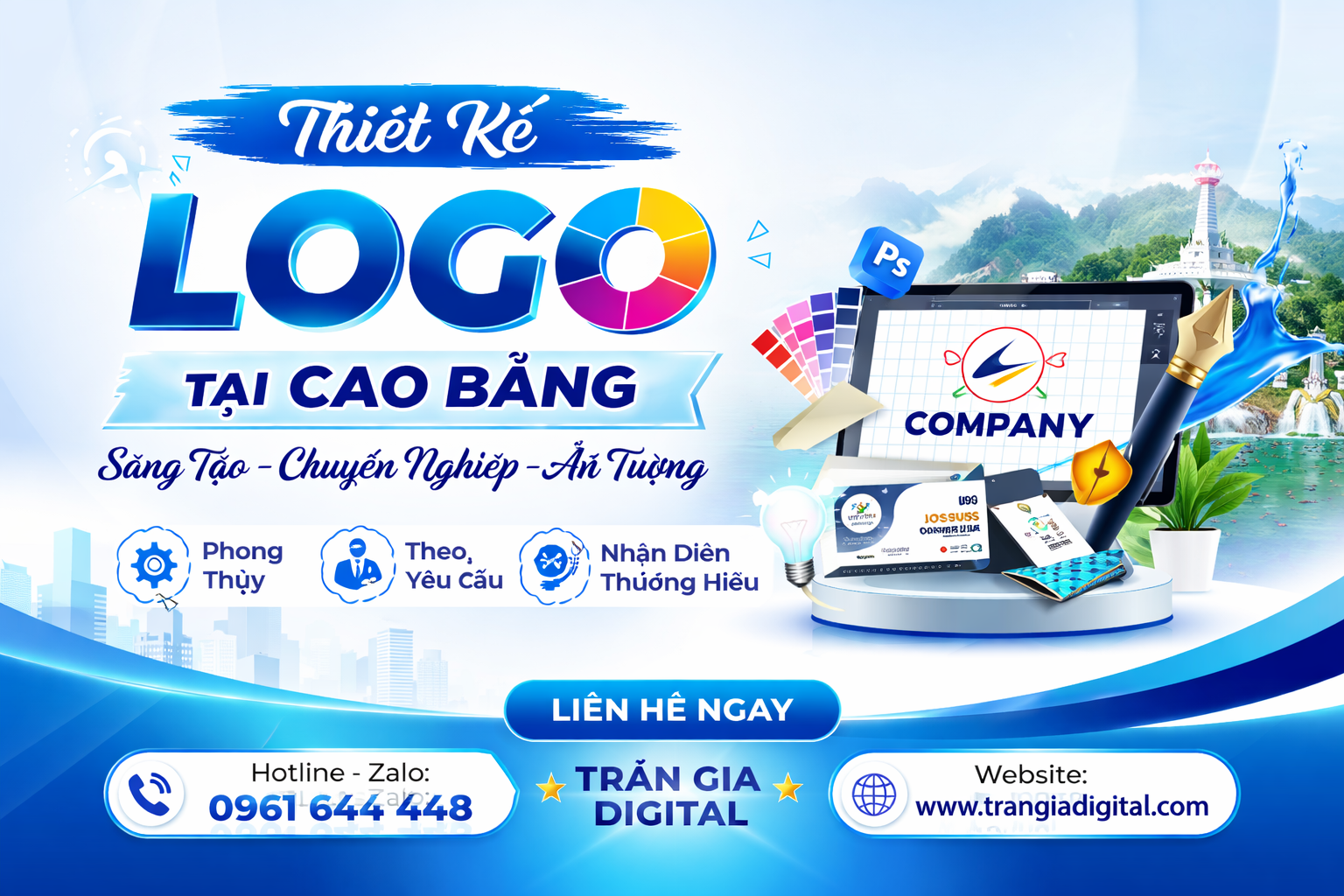 Thiết kế logo tại Cao Bằng uy tín chuyên nghiệp, chuẩn thương hiệu