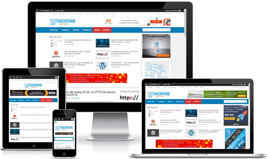 thiết kế website trên di động