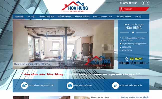 thiết kế website xây dựng