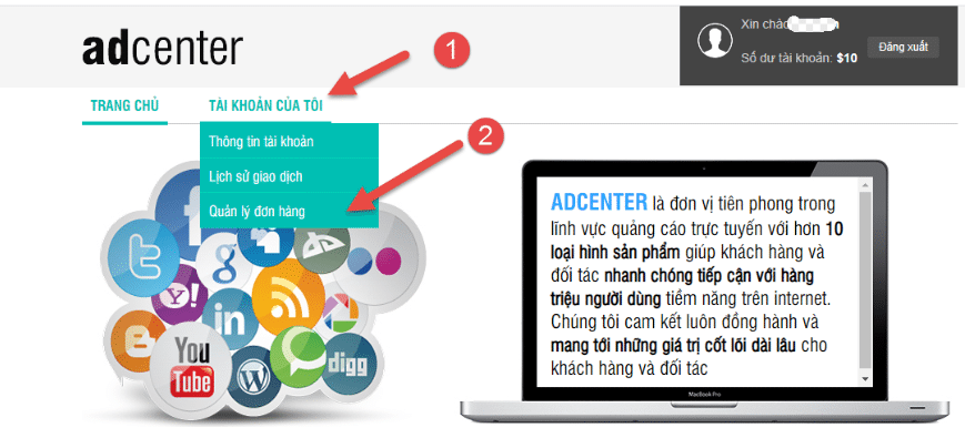 Cách xem báo cáo Textlink báo